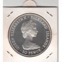 ISOLE FALKLAND 50 Pence 1982 Argento KM#18a Regina Elisabetta II